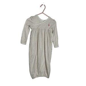 Ralph Lauren size 9 months floral‎ sleeper gown infant girl